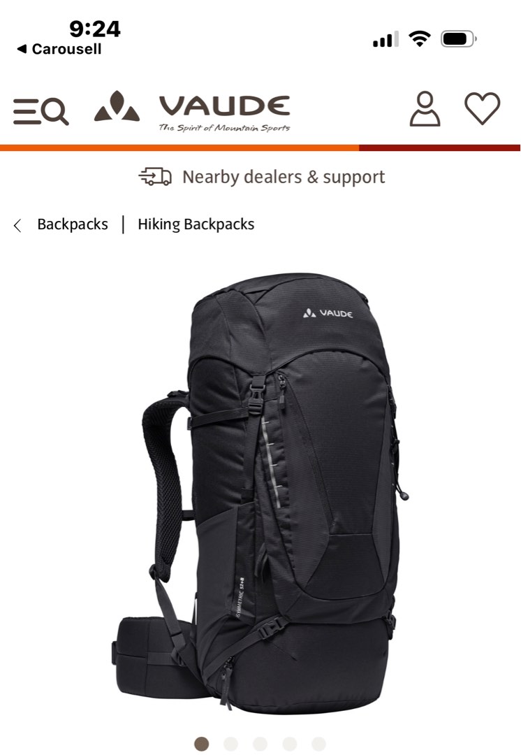 Vaude Asymmetric 52+8 NEW trekking backpack ( brand New ), Men's