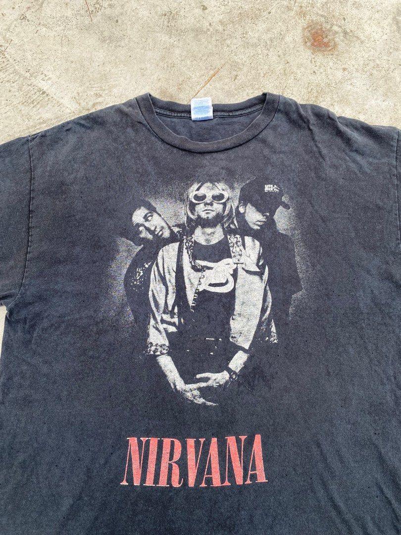 Vintage Nirvana Y2K, Men's Fashion, Tops & Sets, Tshirts & Polo Shirts ...