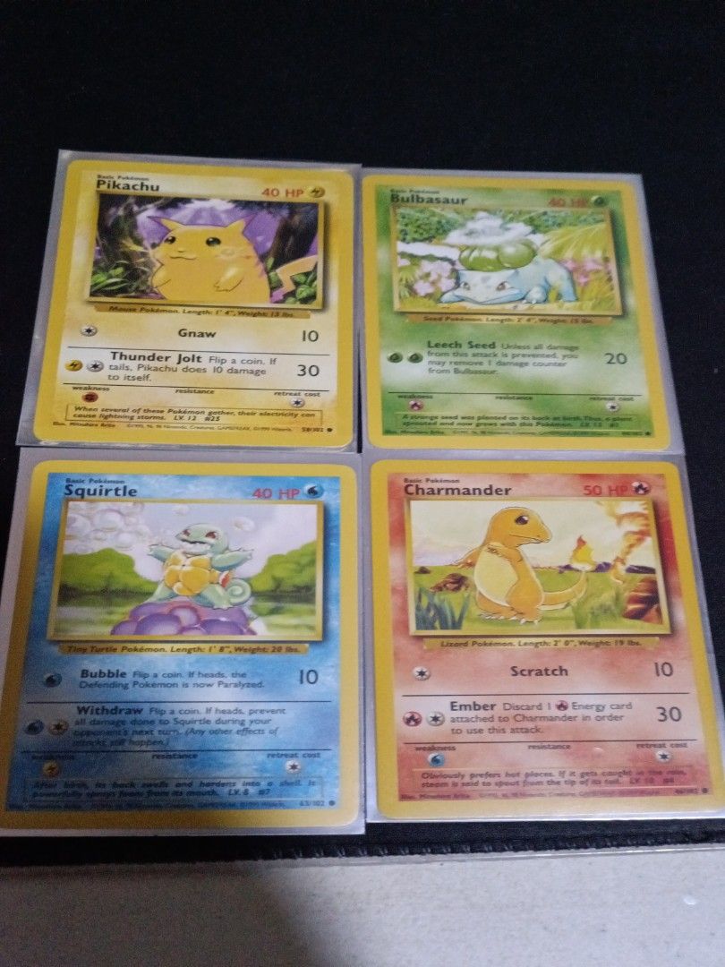 Vintage pokemon cards starter set, Hobbies & Toys, Toys & Games on