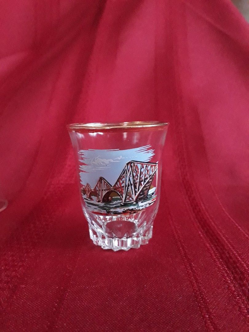 Vintage Shot Glasses with UK Landmarks, Furniture & Home Living