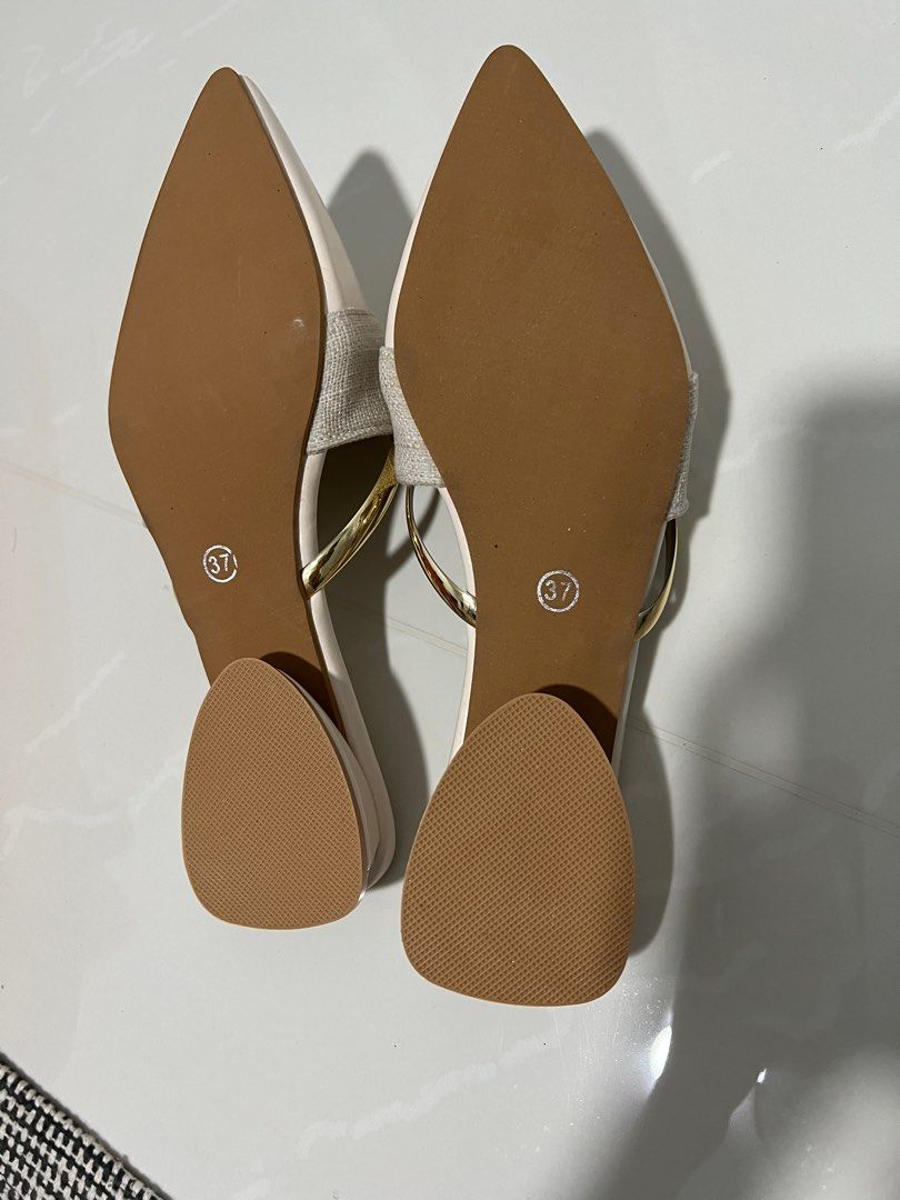 White Smart Casual Dinner short heels shoes Women s Fashion
