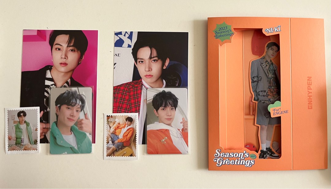 [wts] enhypen 2023 season’s greetings sg heeseung jay member sets niki