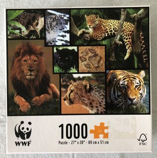 WWF 1000 Piece Puzzle - Wild Cats