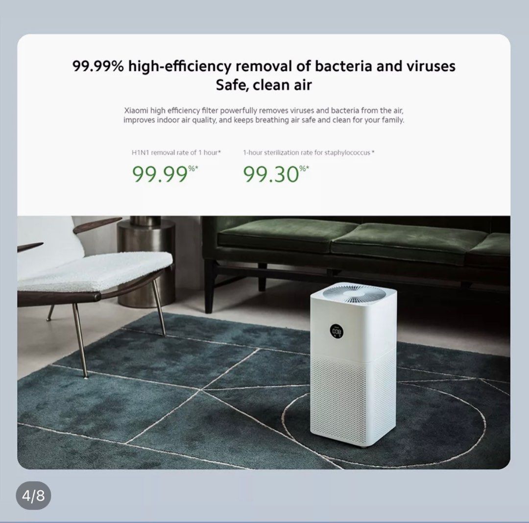 Xiaomi Air Purifier 3C, Furniture & Home Living, Cleaning & Homecare