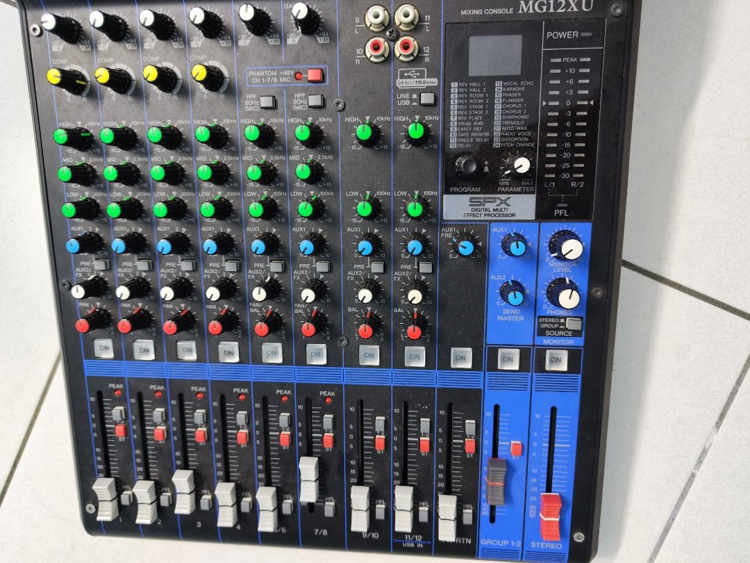 Yamaha MG12XU 12 Channel Audio Mixer, Audio, Other Audio Equipment on