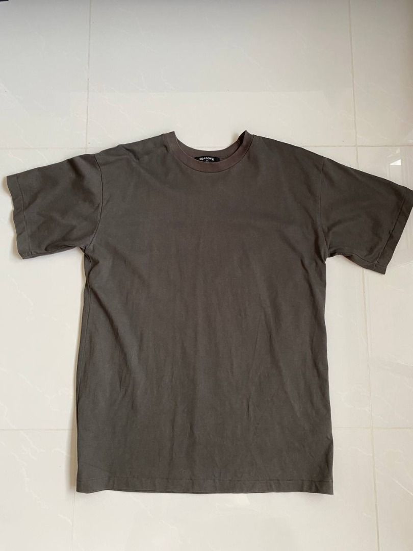 Yeezy Season 6 Cement Gray Oversized Tee