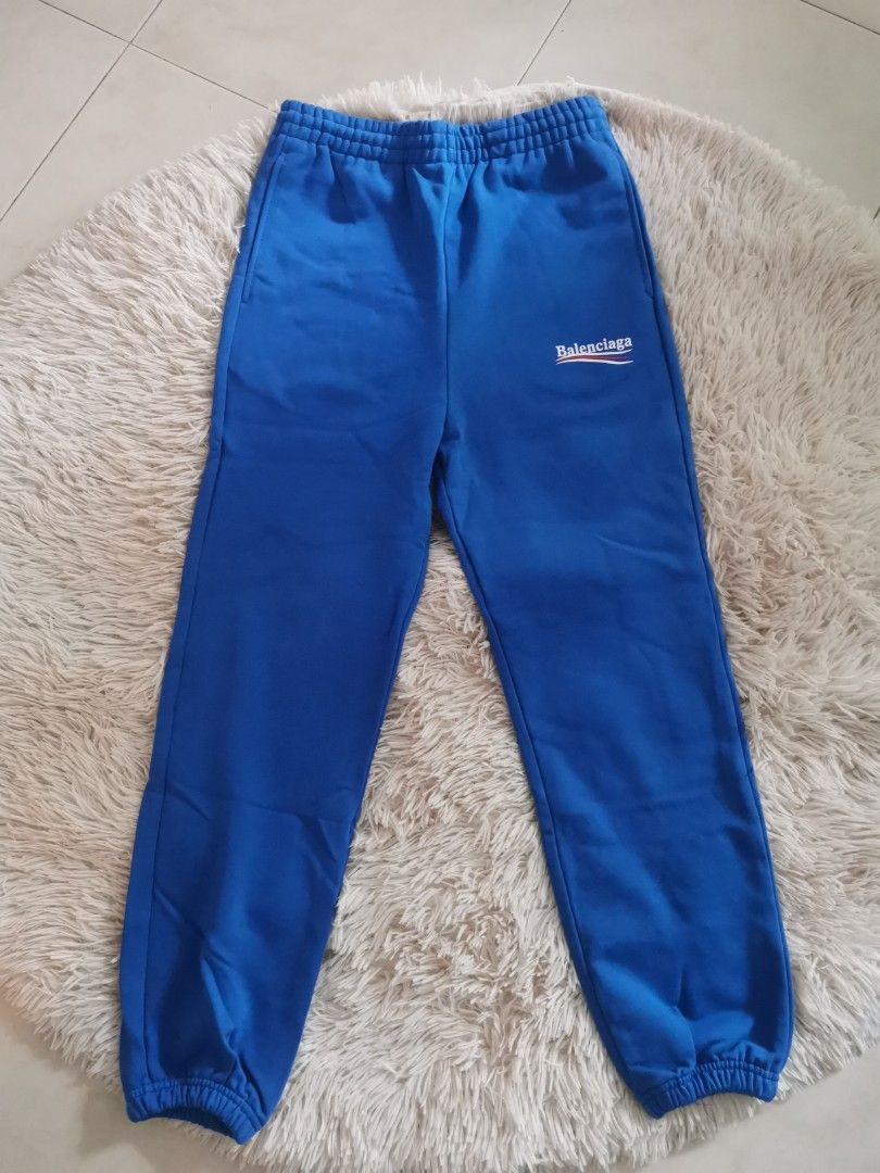 100 Authentic Balenciaga joggers Blue Pants S