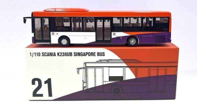 1/110 SCANIA K230UB SINGAPORE BUS SBS Transit, Hobbies & Toys, Toys ...