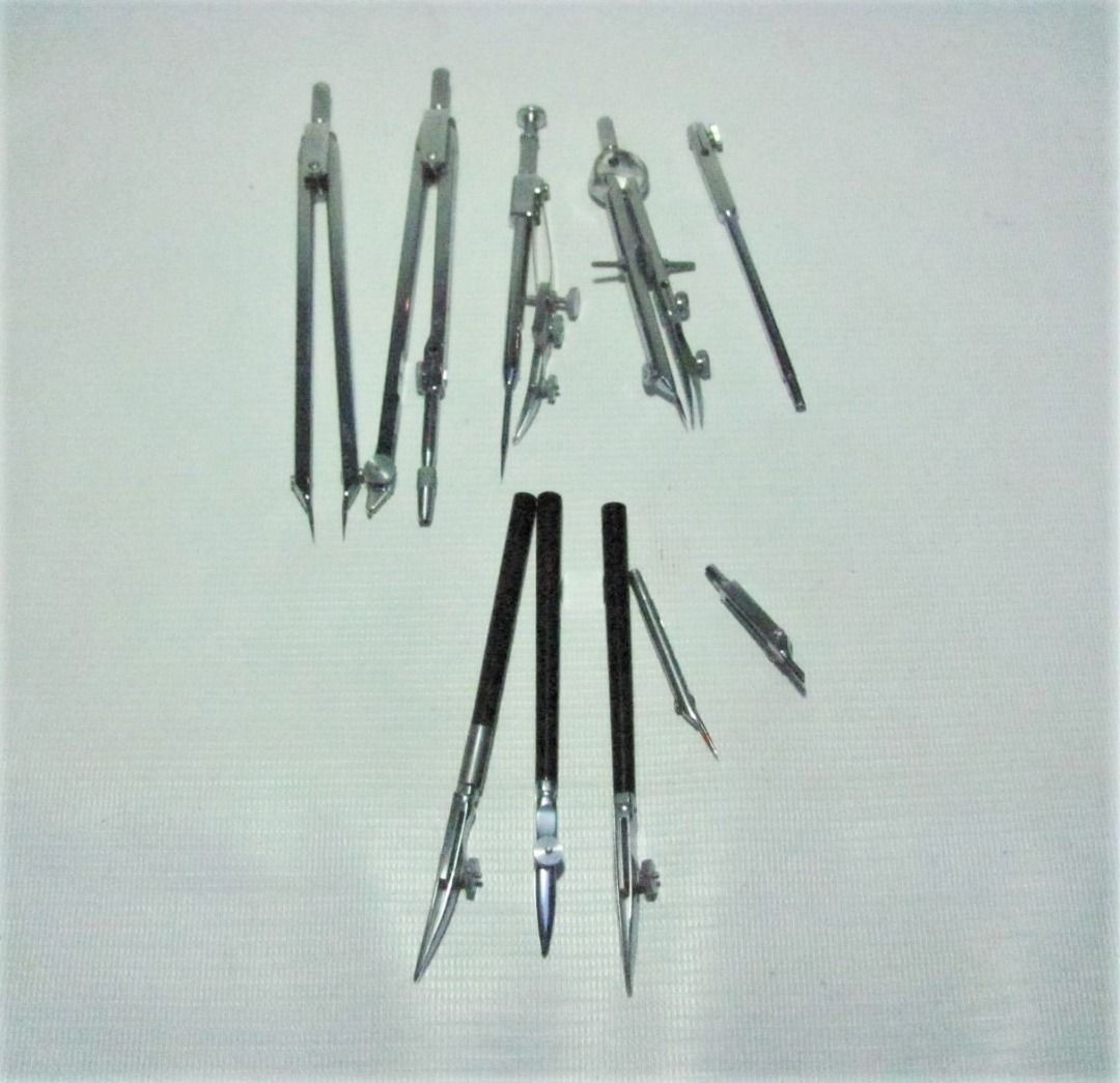 1 Set Stainless Technical Drawing Compass BOFA Brand / Engineering Compass, Hobbies & Toys