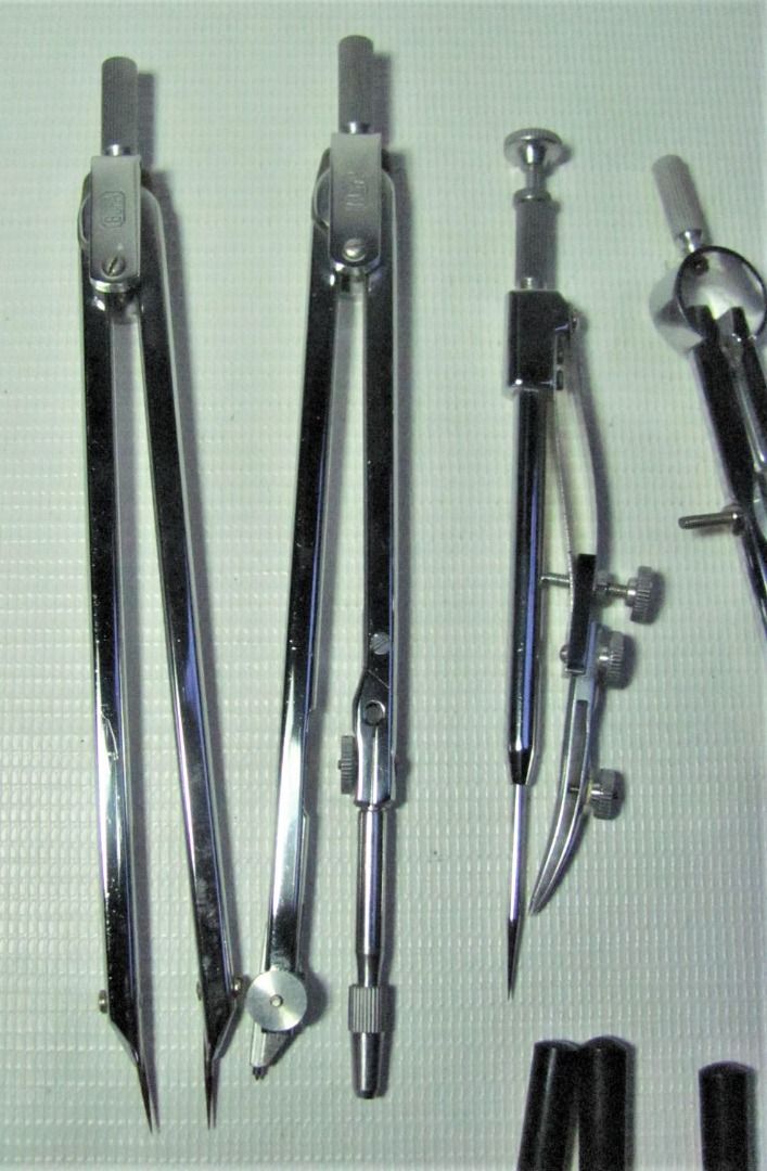 1 Set Stainless Technical Drawing Compass BOFA Brand / Engineering Compass, Hobbies & Toys