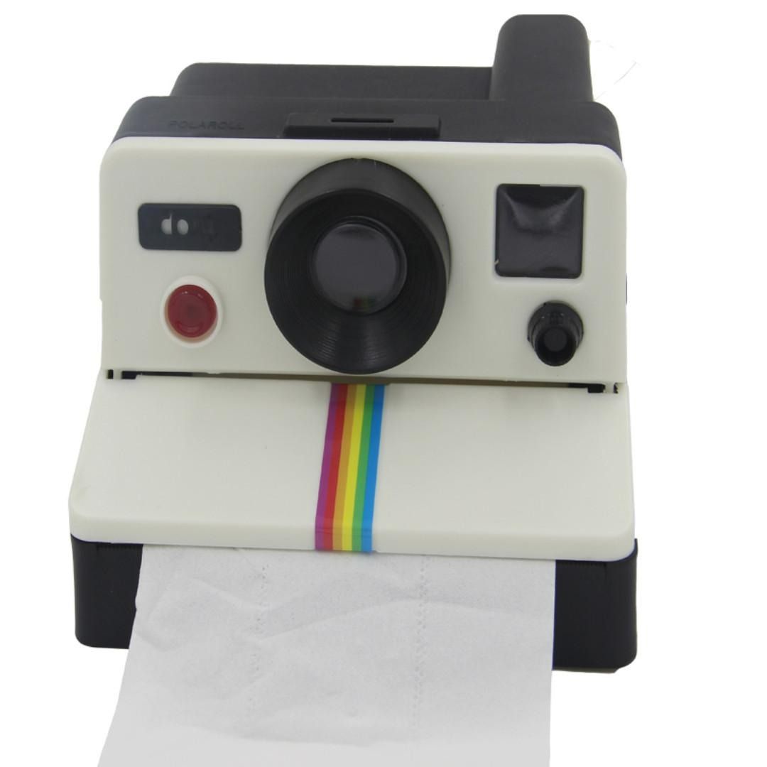 80s Retro Vintage Toilet Roll Polaroid Camera Toilet Roll Holder