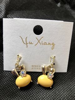 兔子造型耳環