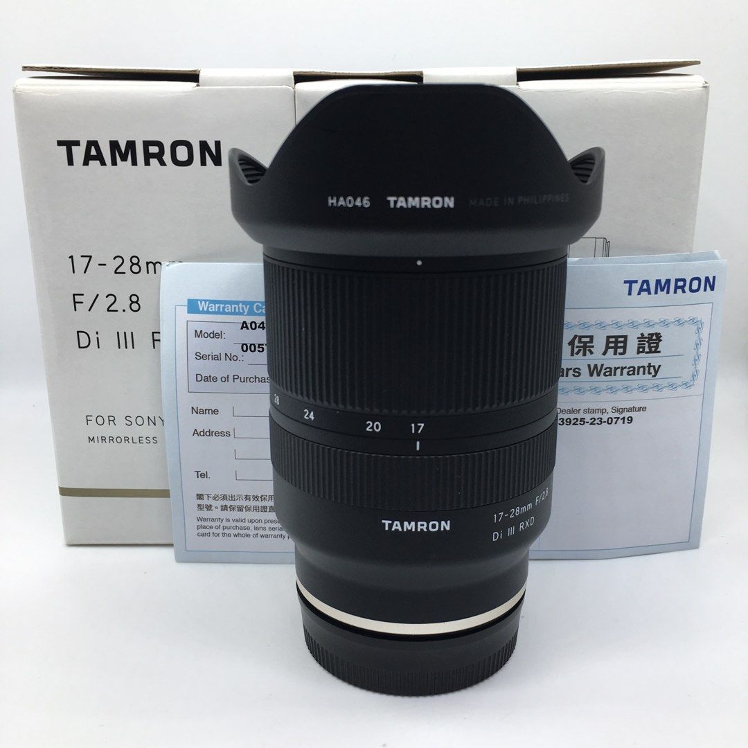 行貨有保Tamron 17-28mm F2.8 Di III RXD A046 For Sony, 攝影器材