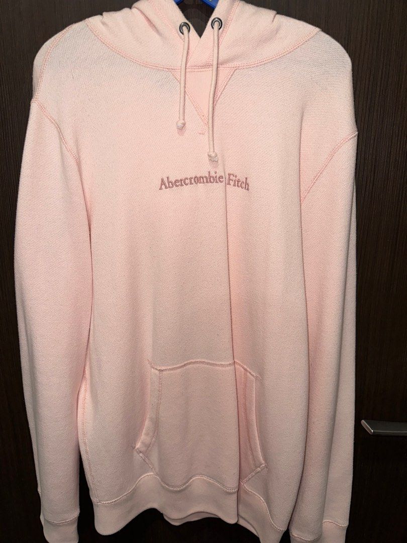Abercrombie Fitch Pink Hoodie Men s Fashion Tops Sets Hoodies on Carousell