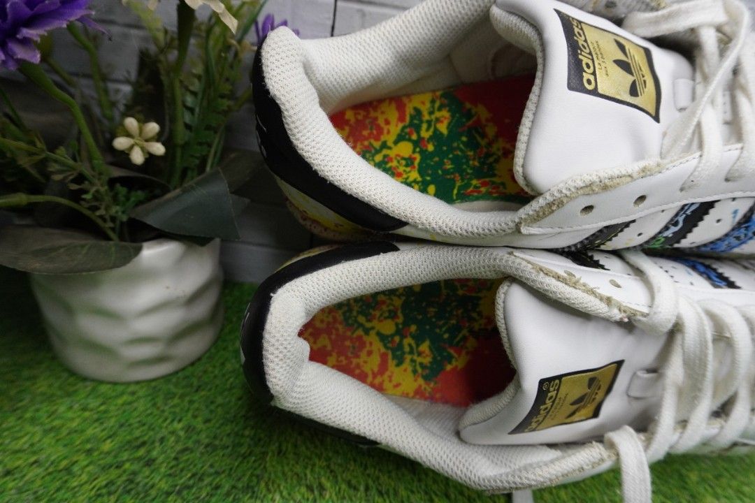 Adidas superstar clearance splash ink rainbow