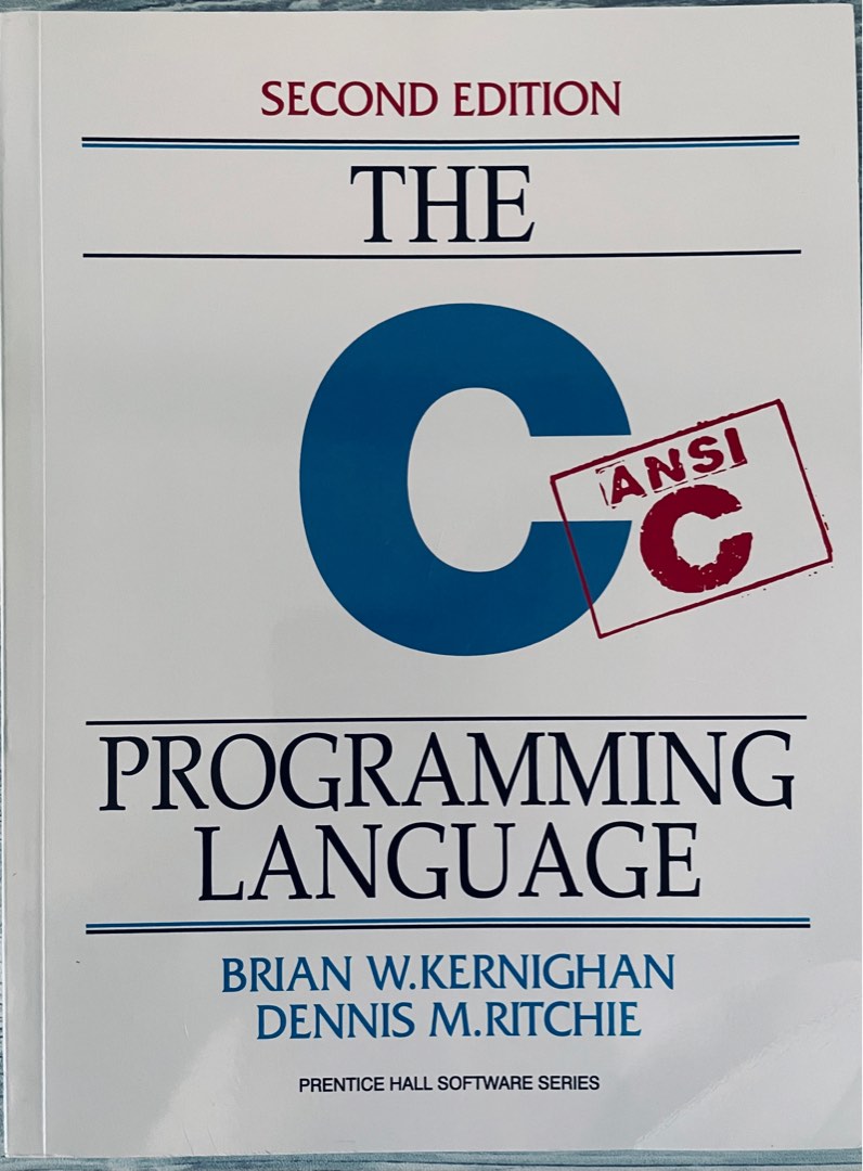 Ansi C programming language second edition, Hobbies & Toys, Books ...