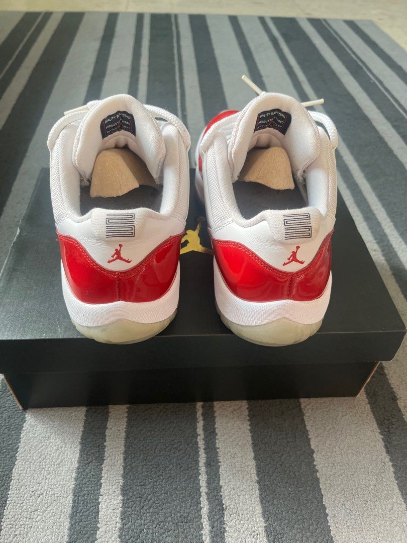 Authentic jordan 11 cherry red low Men s Fashion Footwear Sneakers on Carousell