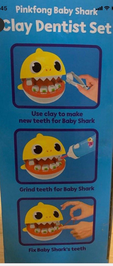 Baby Shark Dentist Playdoh Set, Babies & Kids, Infant Playtime On Carousell