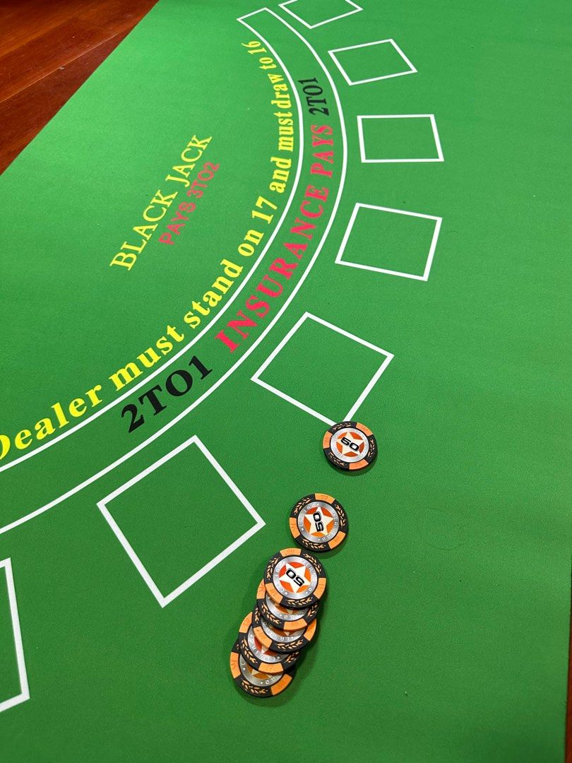 21點墊1.2米*0.6米Casino Blackjack (SF包郵), 興趣及遊戲, 手作＆自家設計, 文具及工藝- 畫作及印刷品-  Carousell