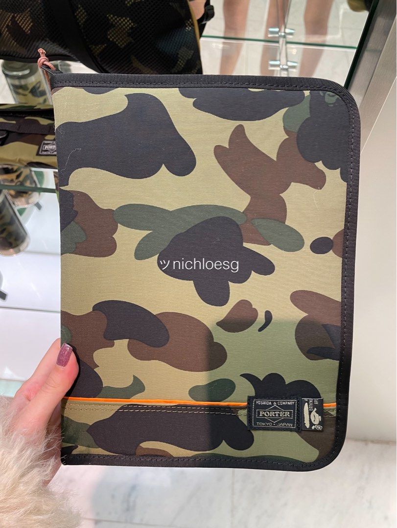 PORTER × BAPE camo MacBook Air Sleeve