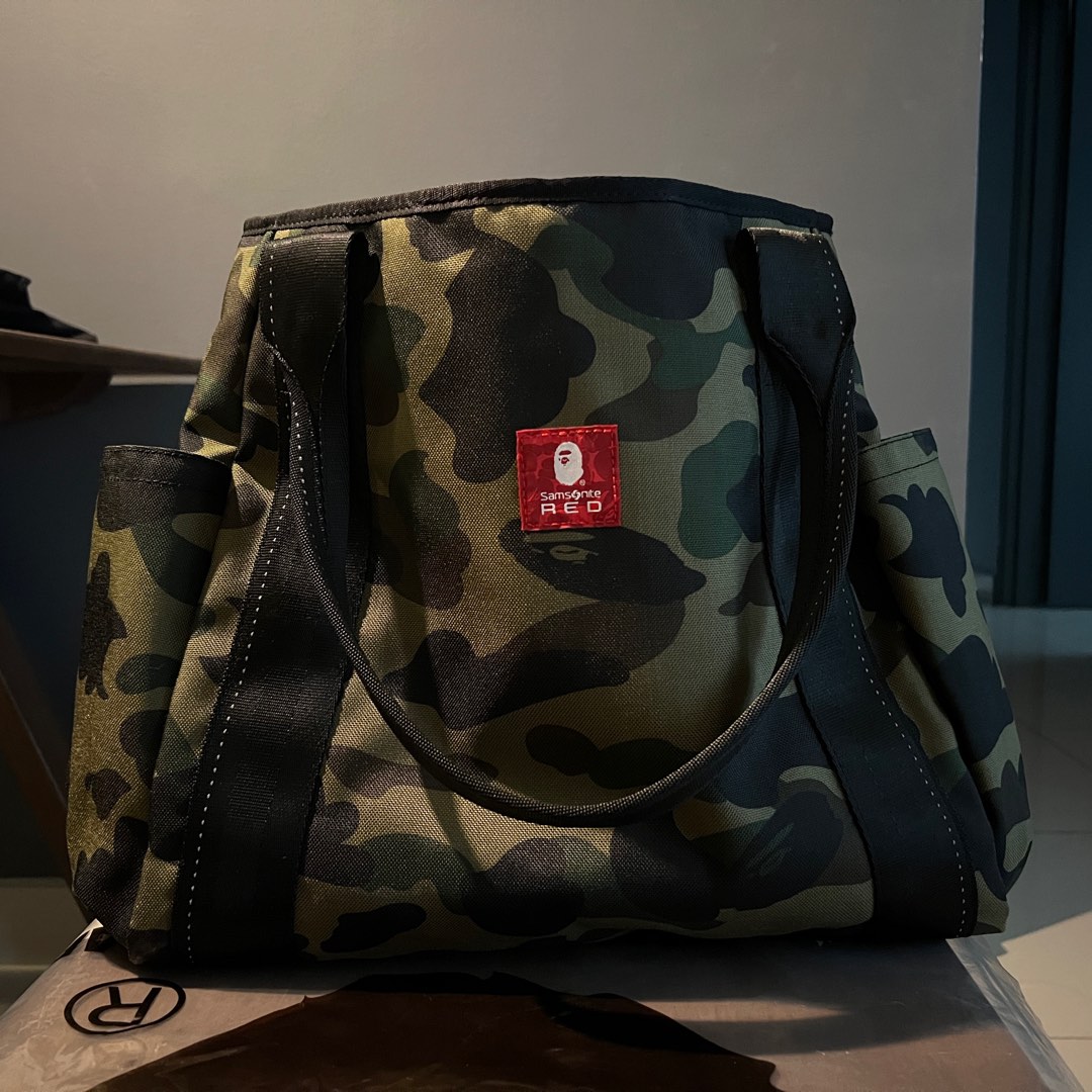 Bape x Samsonite 1st Camo Combi Tote, Men's Fashion, Bags ...