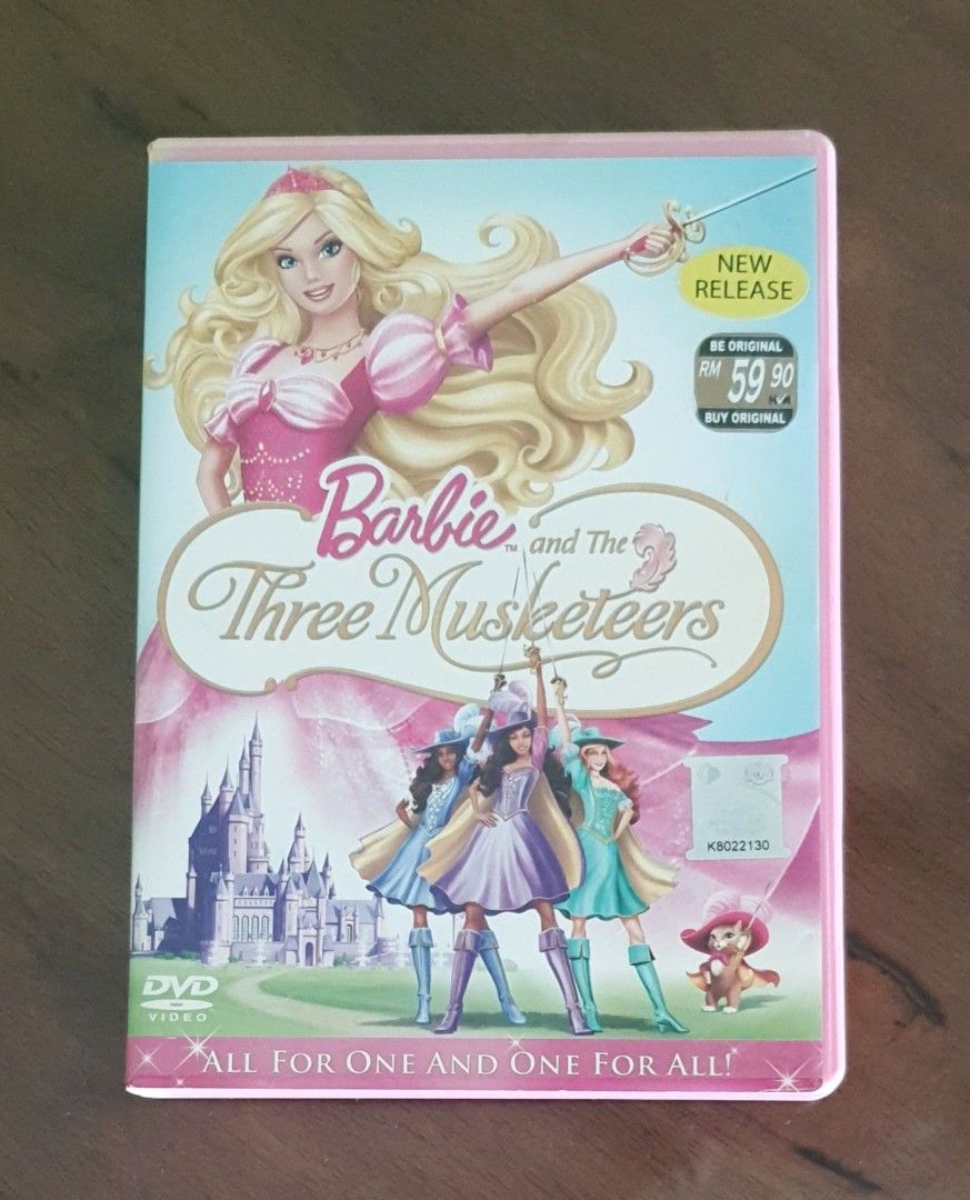 Barbie and the store three musketeers dvd