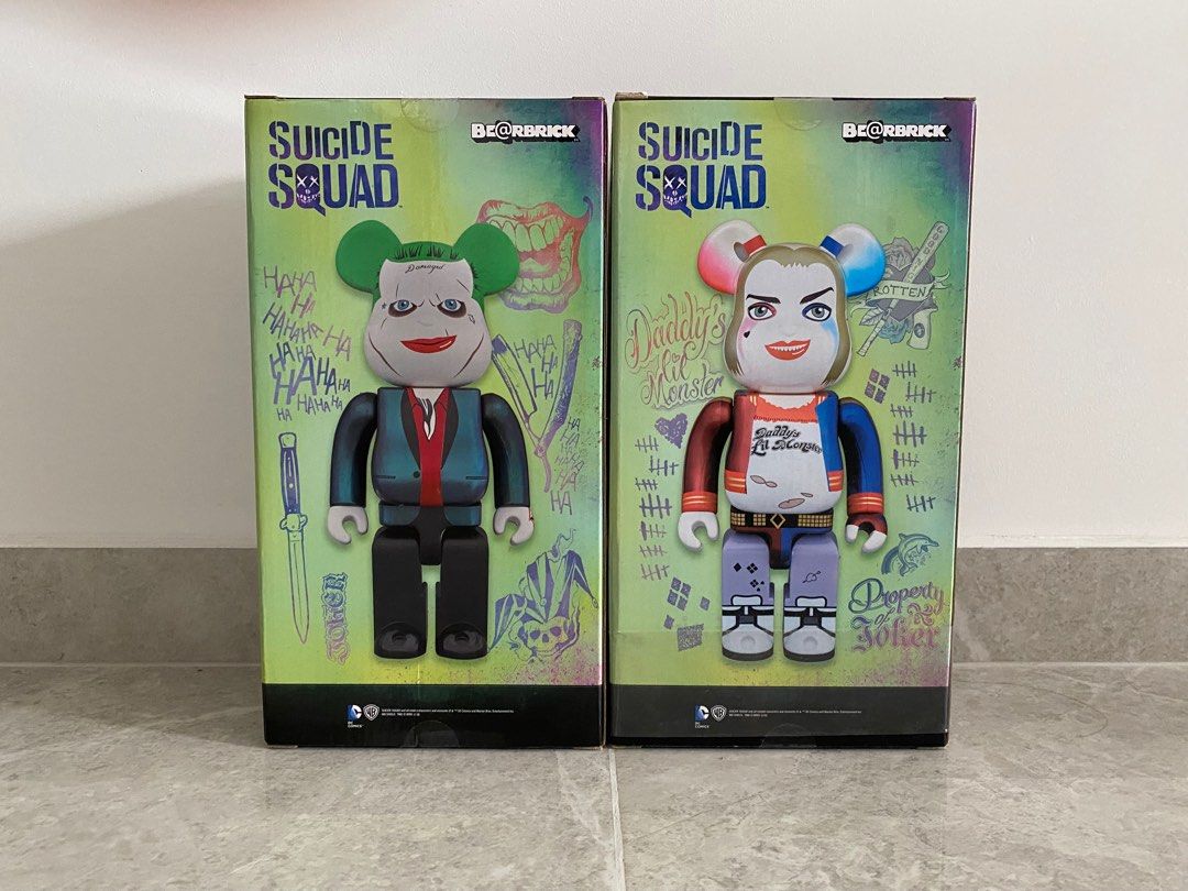 Bearbrick be@rbrick- Suicide Squad Joker and Harley Quinn 100 ...