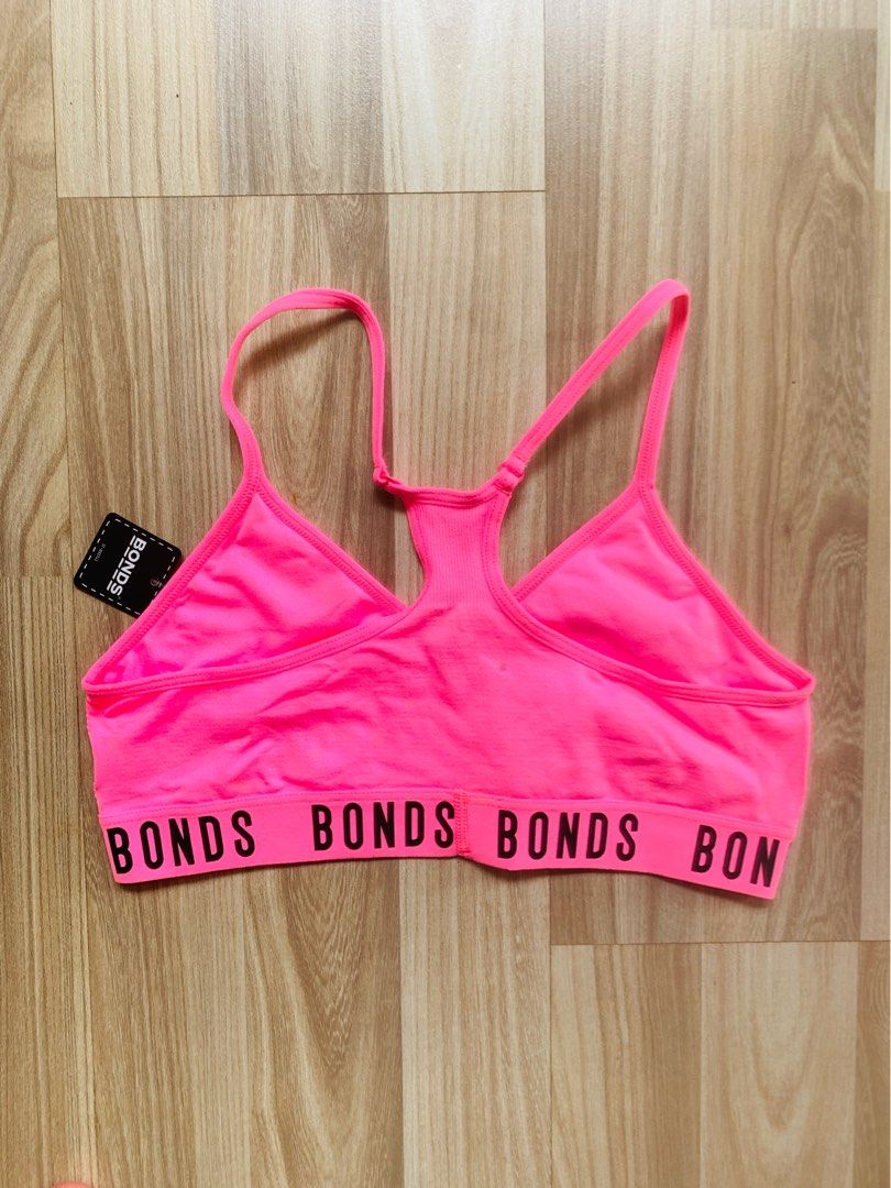 BNWT Bright pink Bonds Sports bra for teens 14y, Women's Fashion