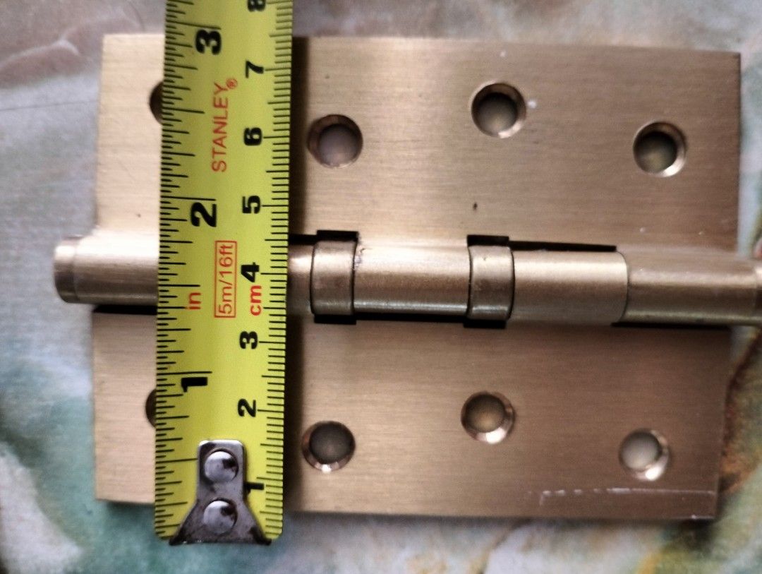 Brass door hinges, Furniture & Home Living, Home Improvement