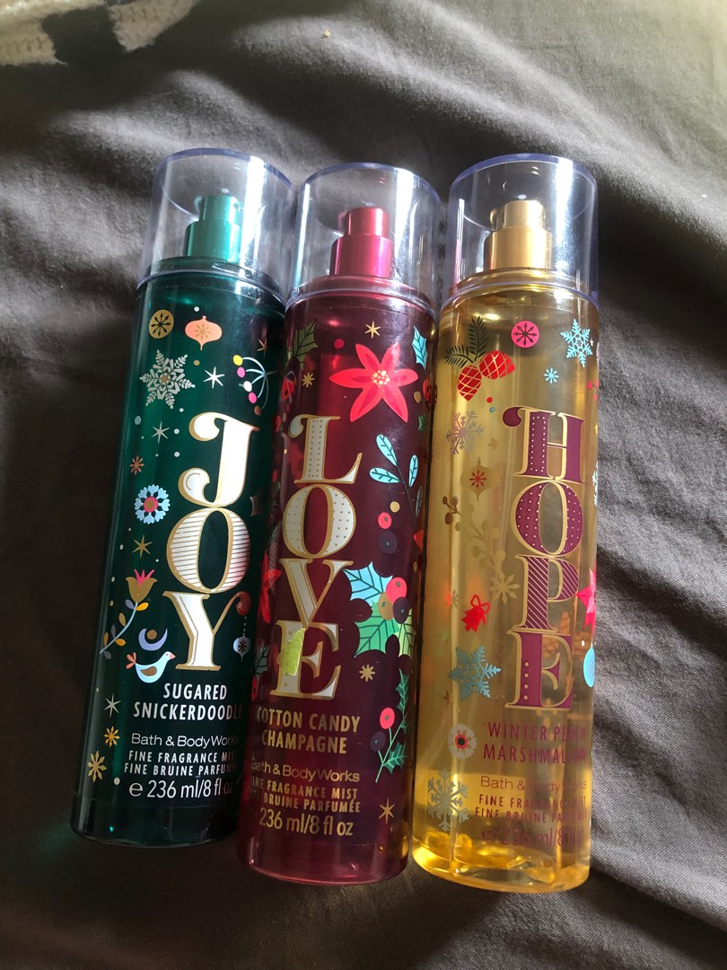 Bundle 1 Bath & Body Works Joy Love Hope, Beauty & Personal Care