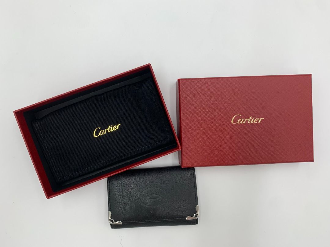CRL3001359 - 6-Key Key Ring, Must de Cartier - Black calfskin