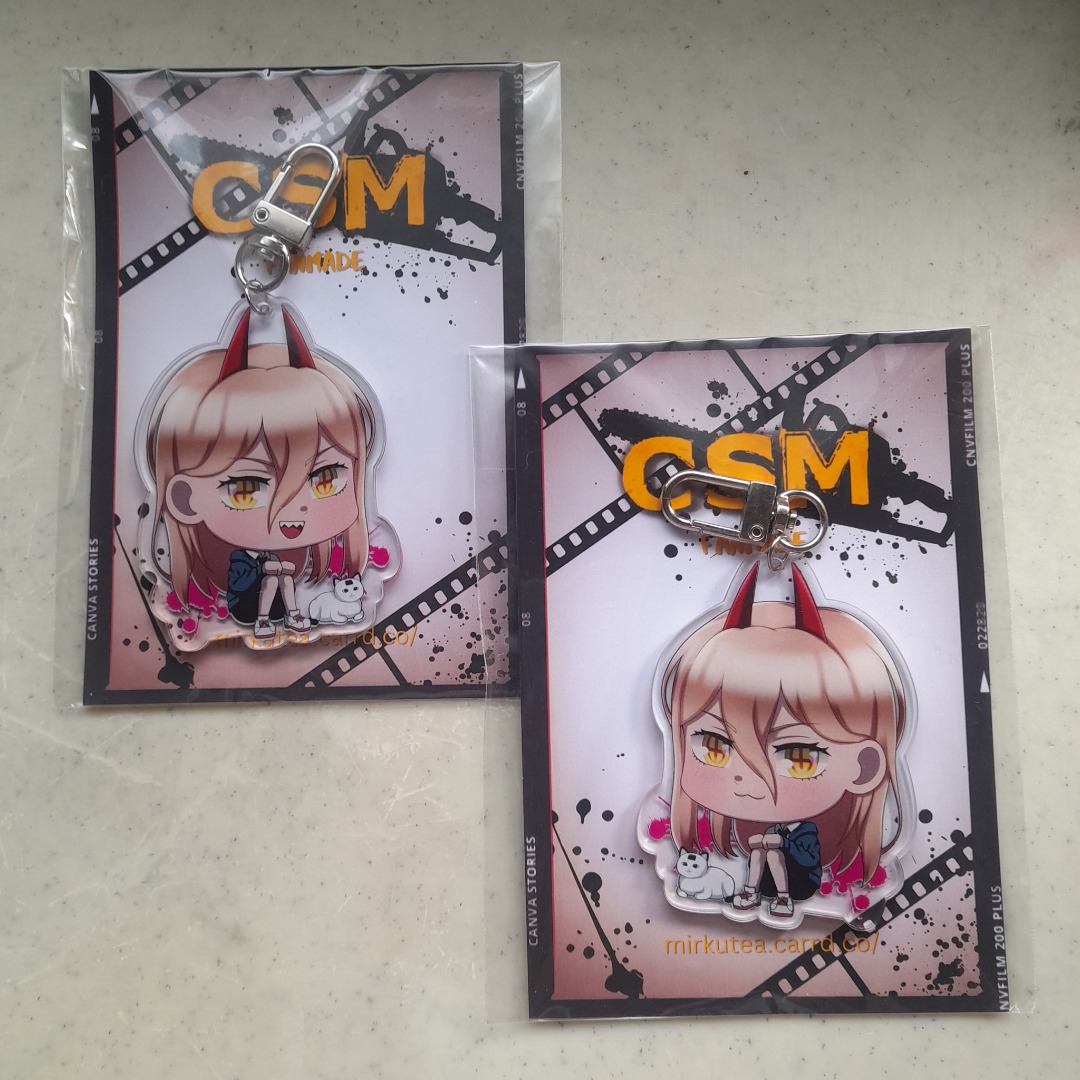 Chainsaw Man Power Acrylic keychain, Hobbies & Toys, Toys & Games on