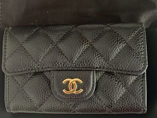 Chanel classic card holder GHW