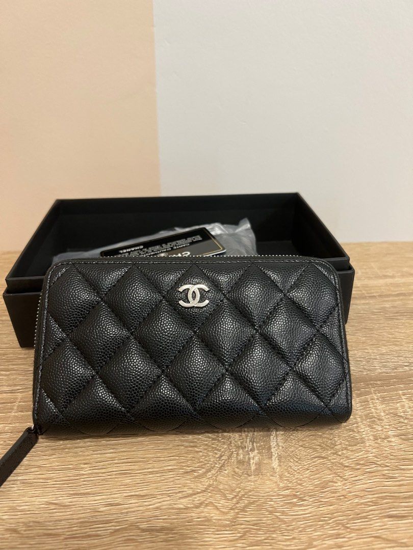 Chanel medium zip wallet, Luxury, Bags & Wallets on Carousell