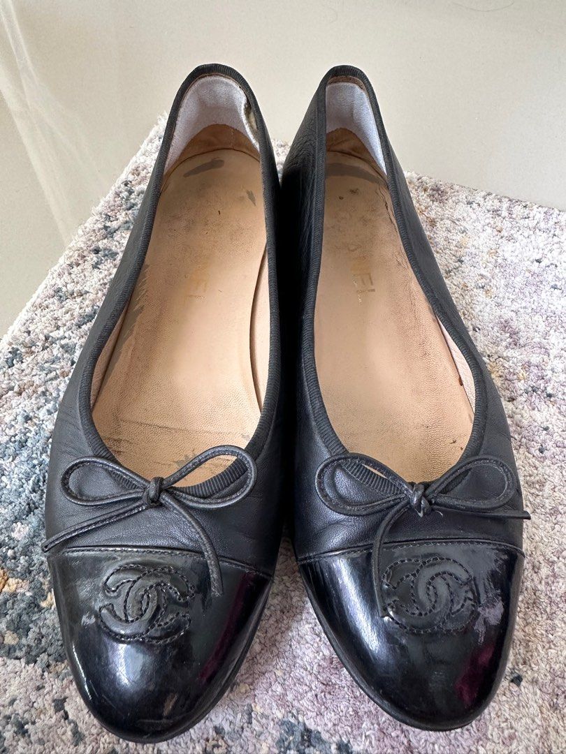 Chanel clearance ballerina black