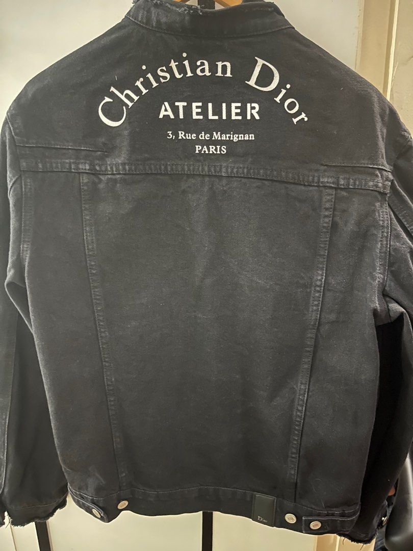 Christian Dior Atelier black denim jacket Mens Fashion Tops  Sets  Formal Shirts on Carousell