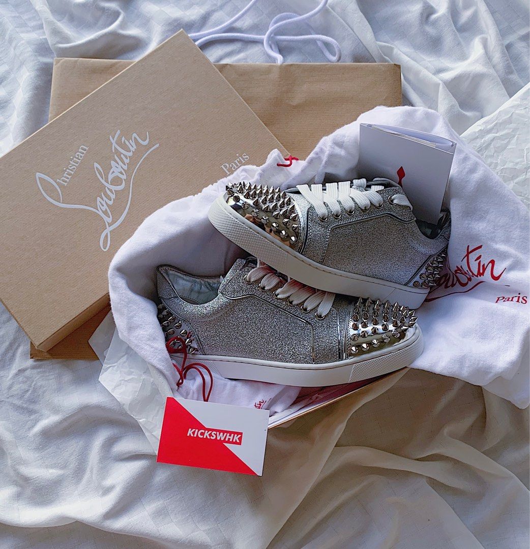 Silver sales spiked louboutins