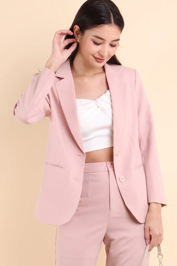 Nude Pink Structured Blazer main image 1
