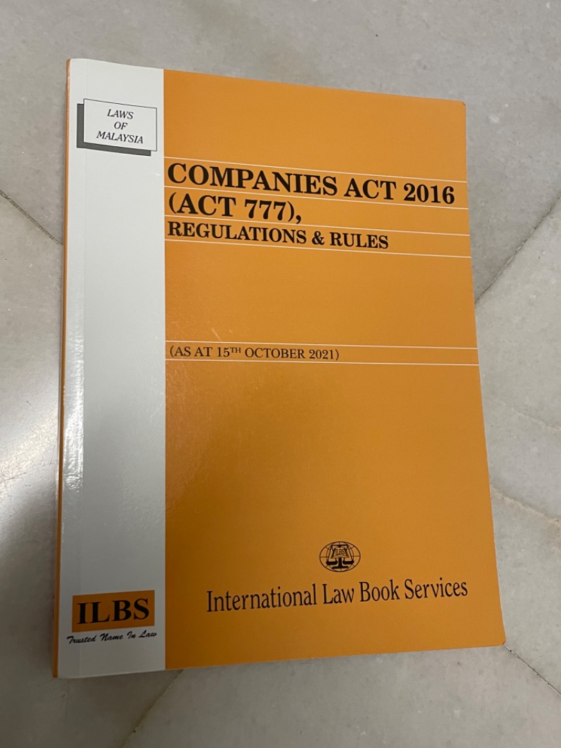 Companies Act 2016 (Act 777) as at 15 October 2021, Everything Else, Others on Carousell