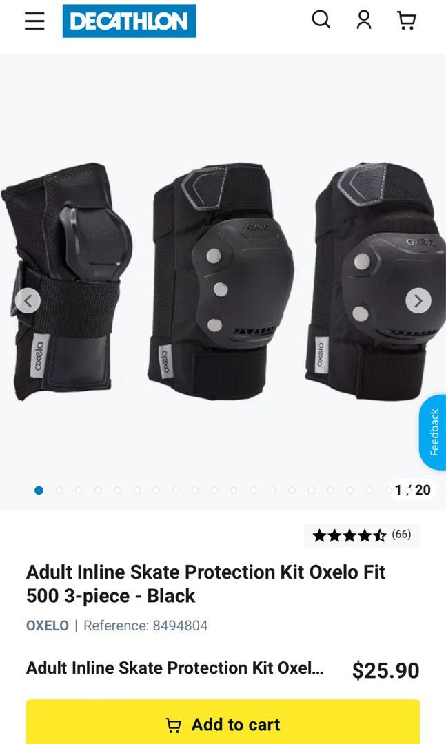 Decathlon Skate Protectors Protection Kit, Sports Equipment, Other Sports Equipment and Supplies