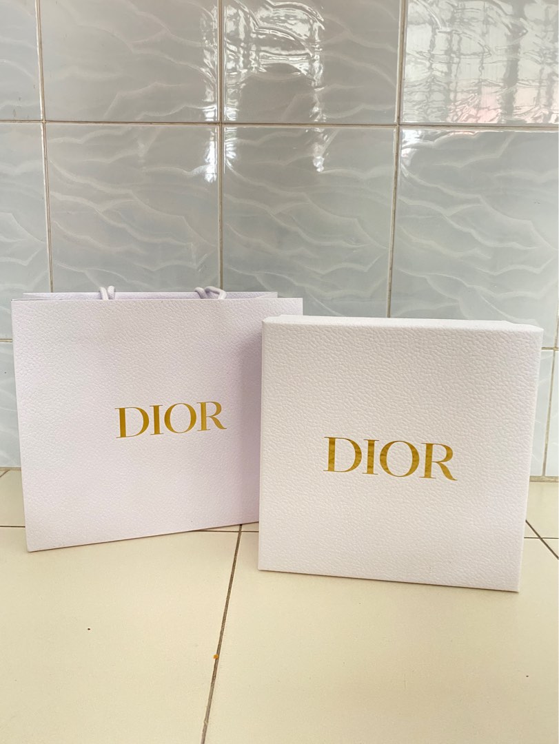DIOR box and paper bag, Luxury, Accessories on Carousell