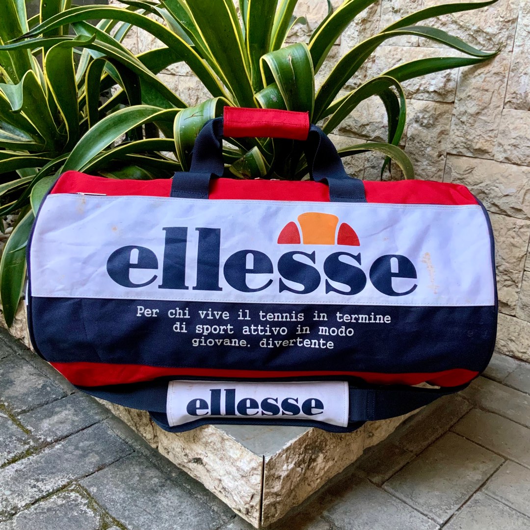 ELLESSE ITALY BIG LOGO TENNIS DUFFLE BAG Fesyen Pria Tas Dompet Lainnya di Carousell