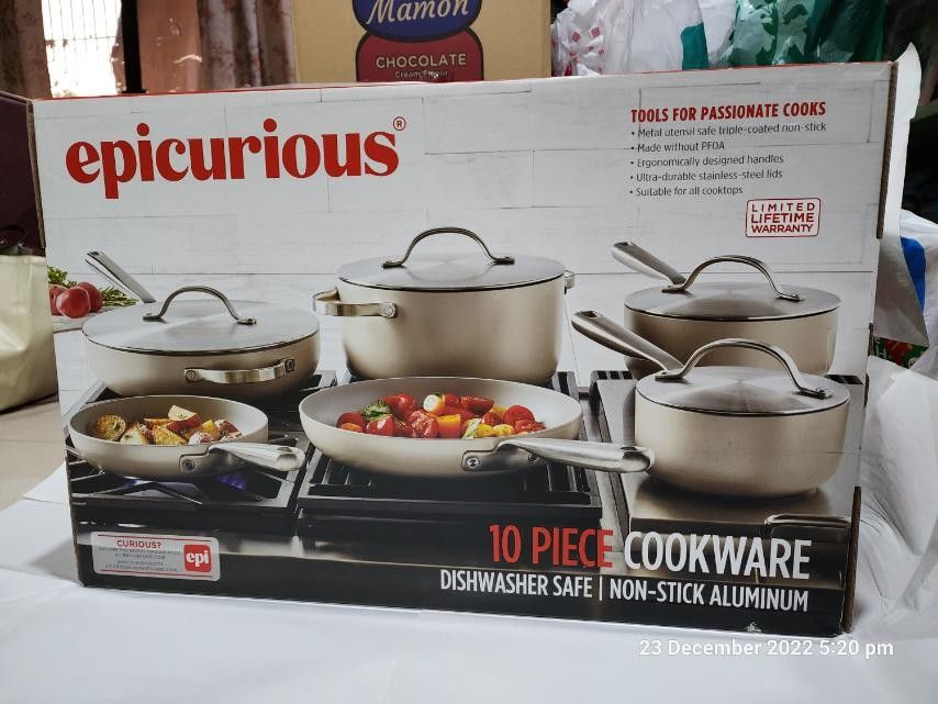Epicurious 10 piece cookware sale, TV & Home Appliances, Kitchen