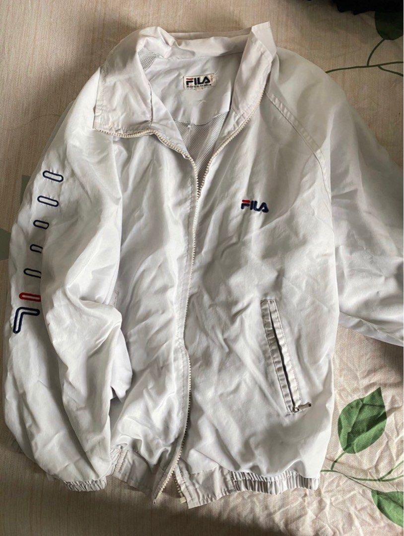 Fila windbreaker white outlet
