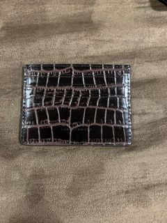 Fino leatherware card holder (brown croc)