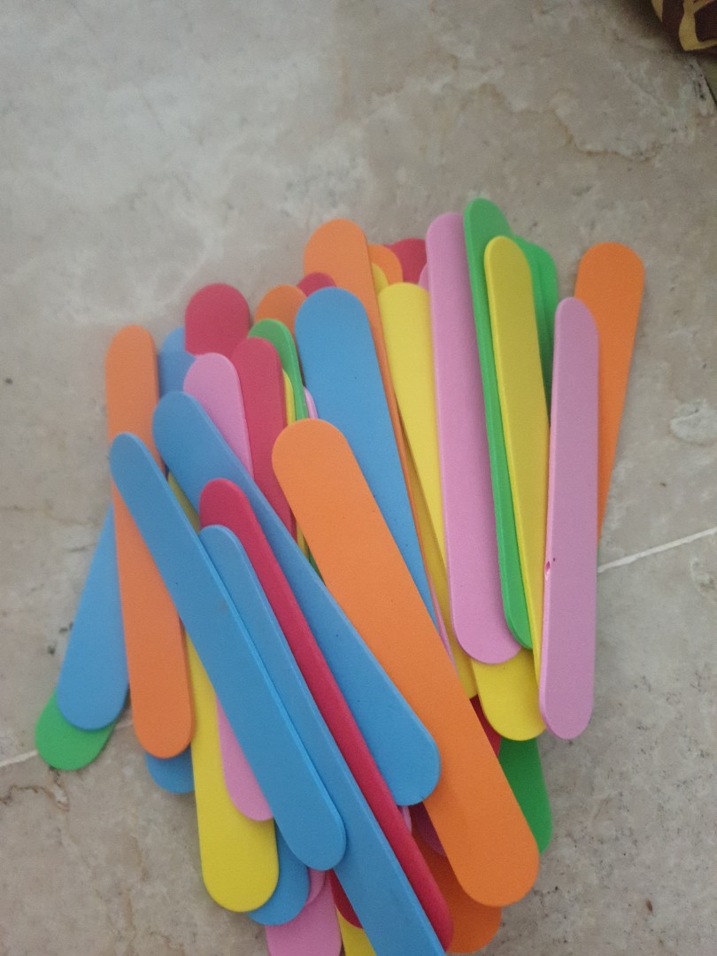 Foam craft sticks, Hobbies & Toys, Stationery & Craft, Craft Supplies