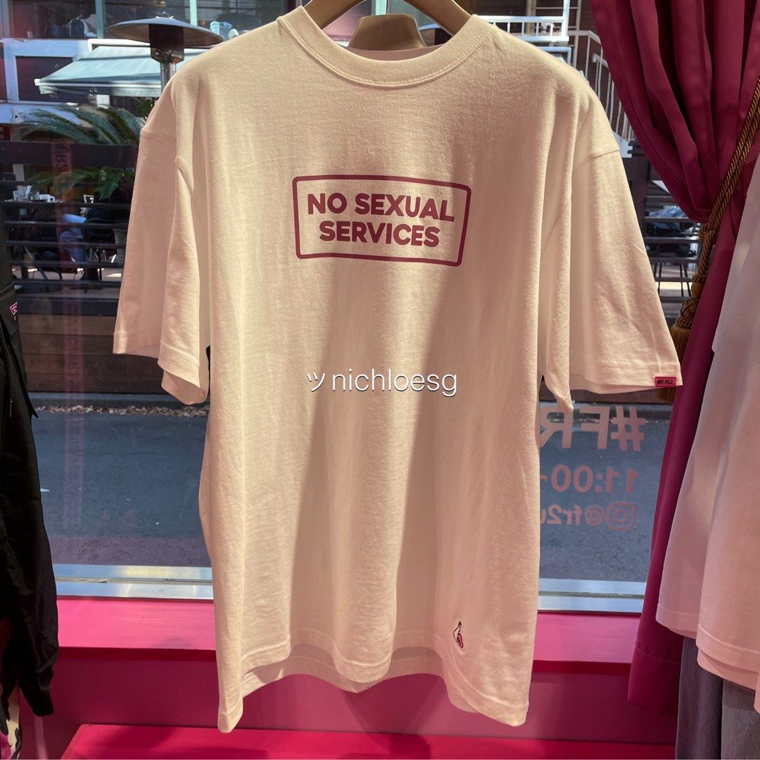 FR2 梅 NO SEXUAL SERVICES Tシャツ（ピンク） FR2梅 OSAKA EXCLUSIVE🐇🐇🩷 2025/ 6/20(Fri)より、 #FR2梅