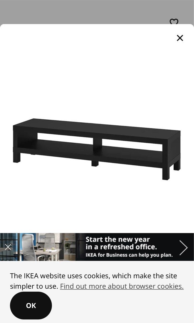 Free! IKEA Lack tv bench tv console, Furniture & Home Living, Furniture