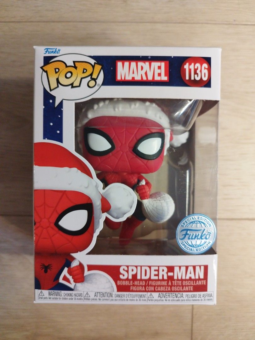 Funko Pop Marvel Christmas Spider man Hobbies Toys Toys