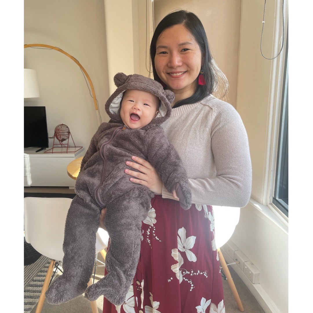 Baby furry sales onesie